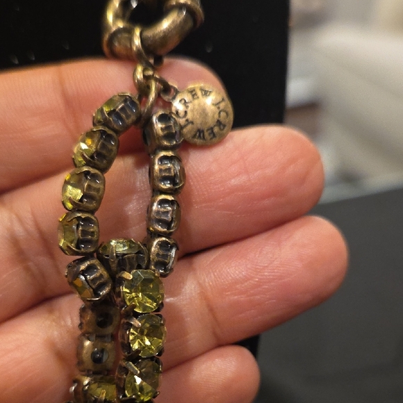 J. Crew Antique Gold and Brown Chain Necklace - Picture 2 of 3